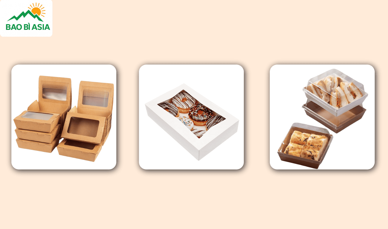 Hộp giấy đựng thức ăn phân loại theo chất liệu