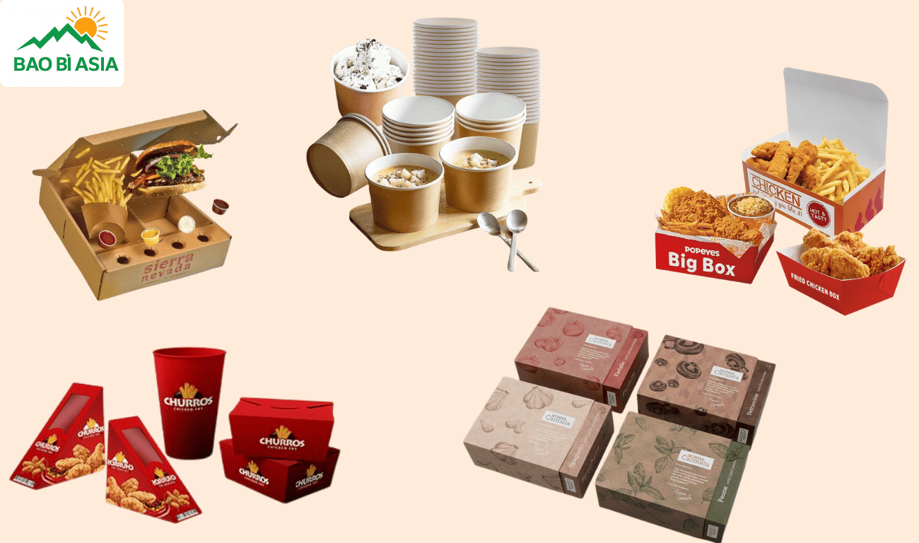 Lưu ý khi in hộp giấy đựng thức ăn