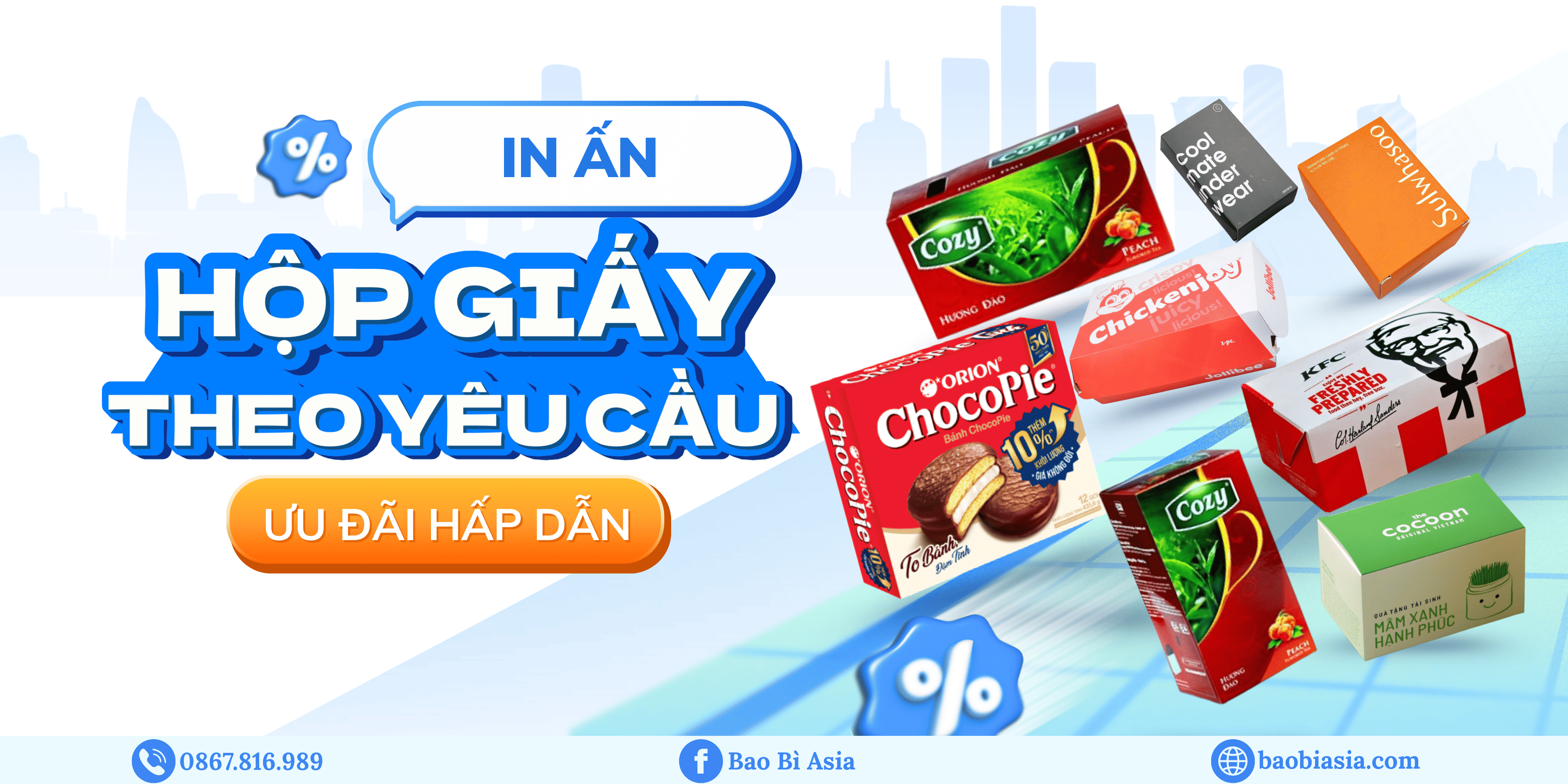 Banner hộp giấy