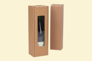 HĐR04 - Hộp giấy Kraft sóng E đựng rượu vang bảo vệ chống sốc