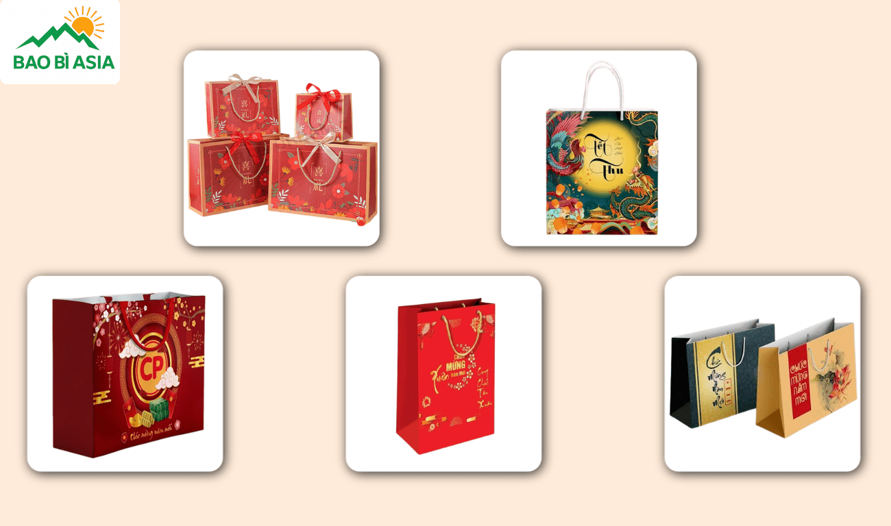 Những mẫu túi giấy đựng quà đẹp tại Bao Bì Asia