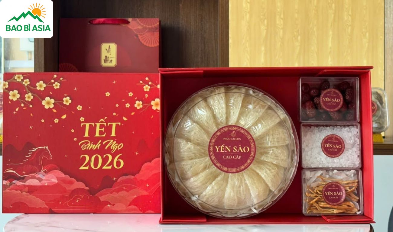 Hộp yến sào dạng âm dương