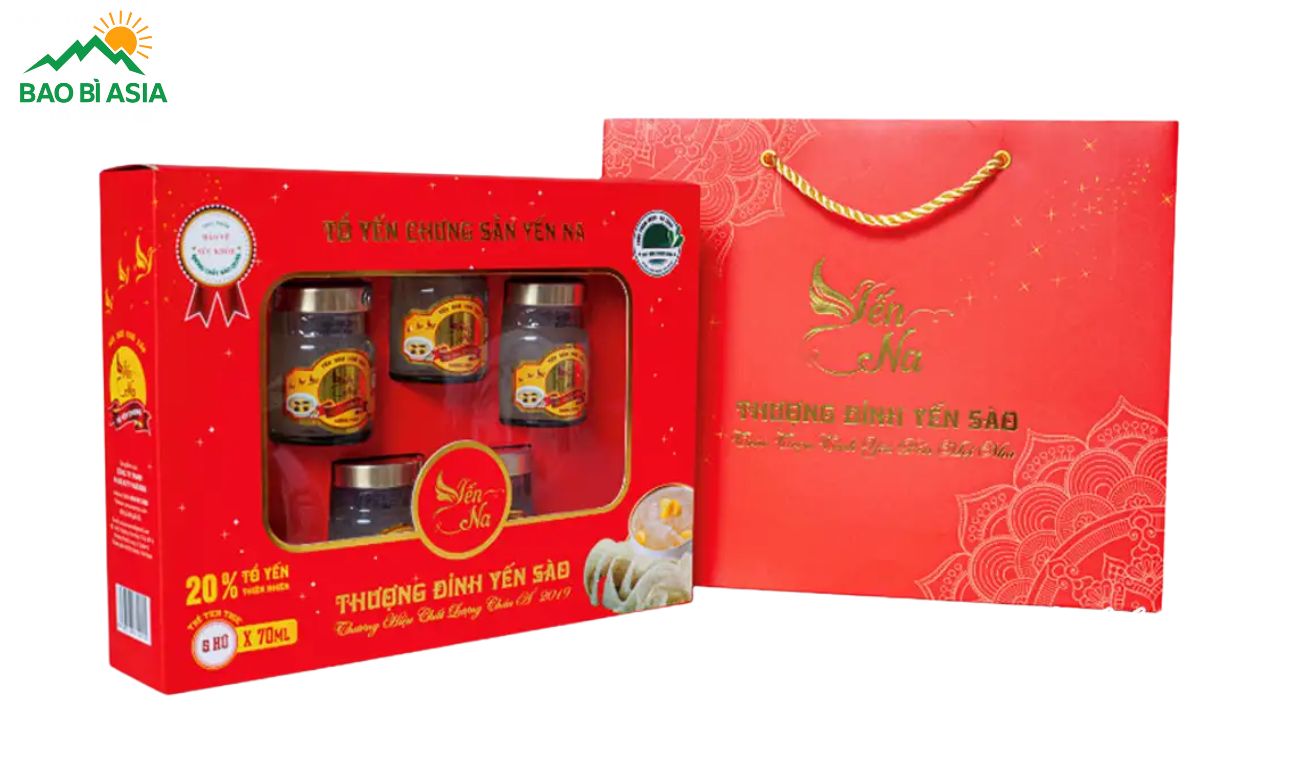 Hộp yến sào có cửa sổ