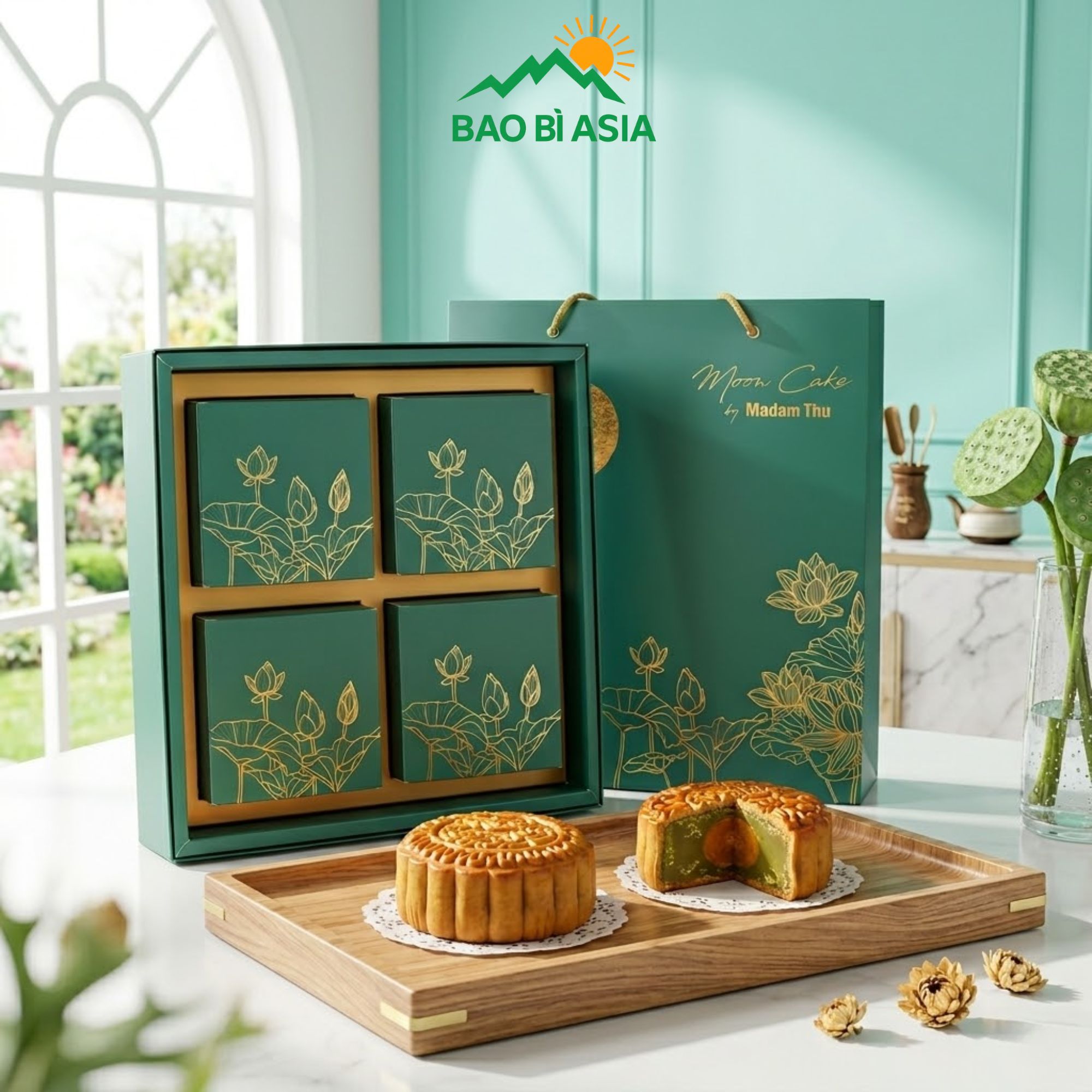 Hộp giấy đựng bánh trung thu đẹp 1