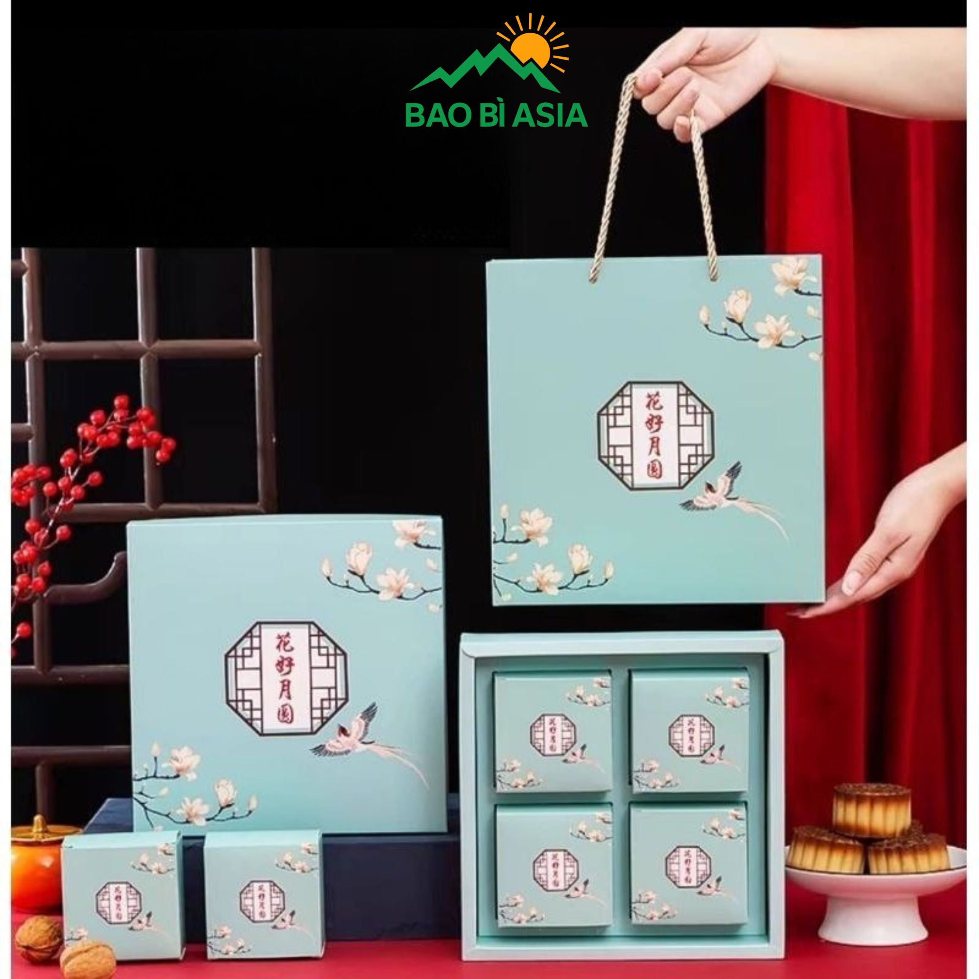 Hộp giấy đựng bánh trung thu đẹp 11