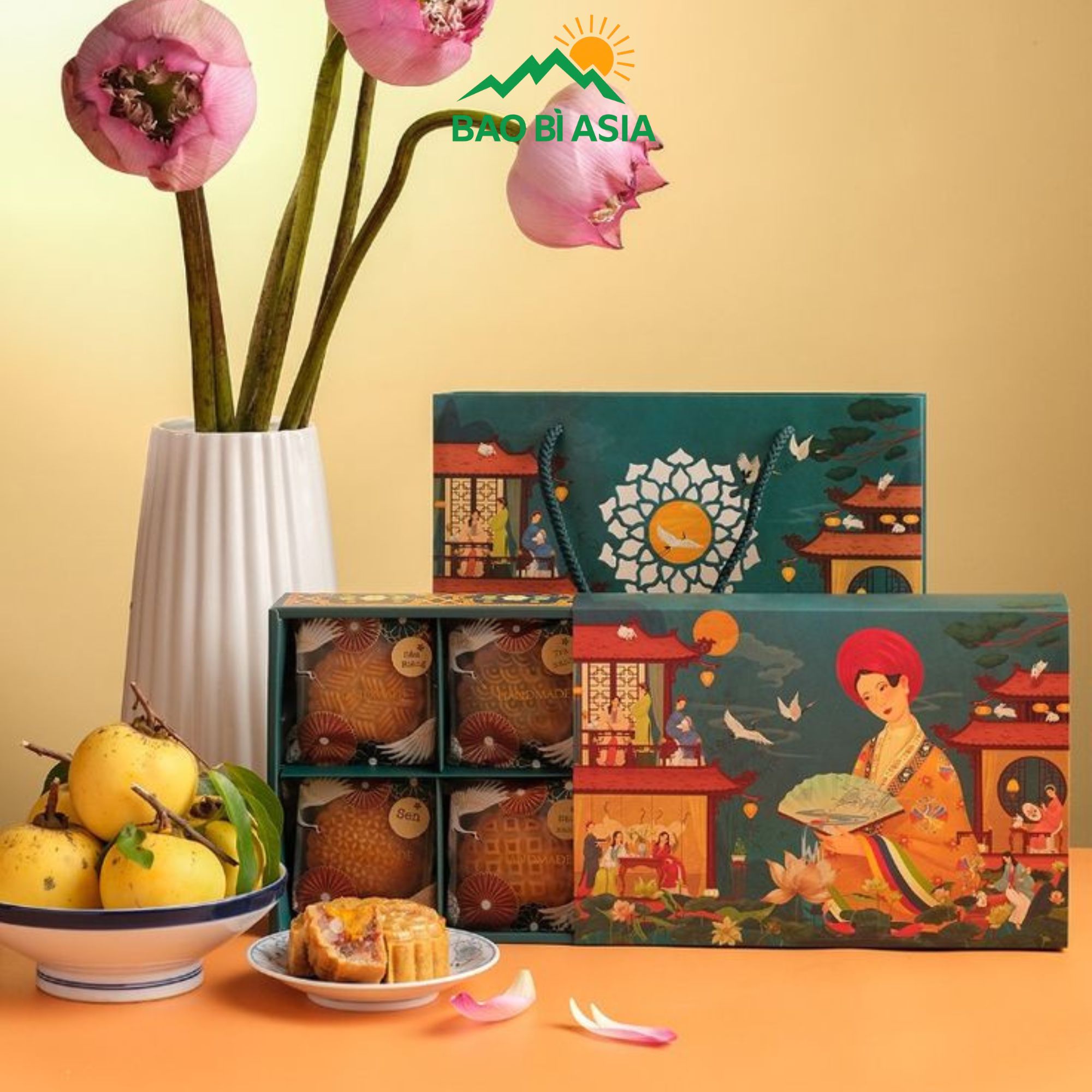 Hộp giấy đựng bánh trung thu đẹp 19