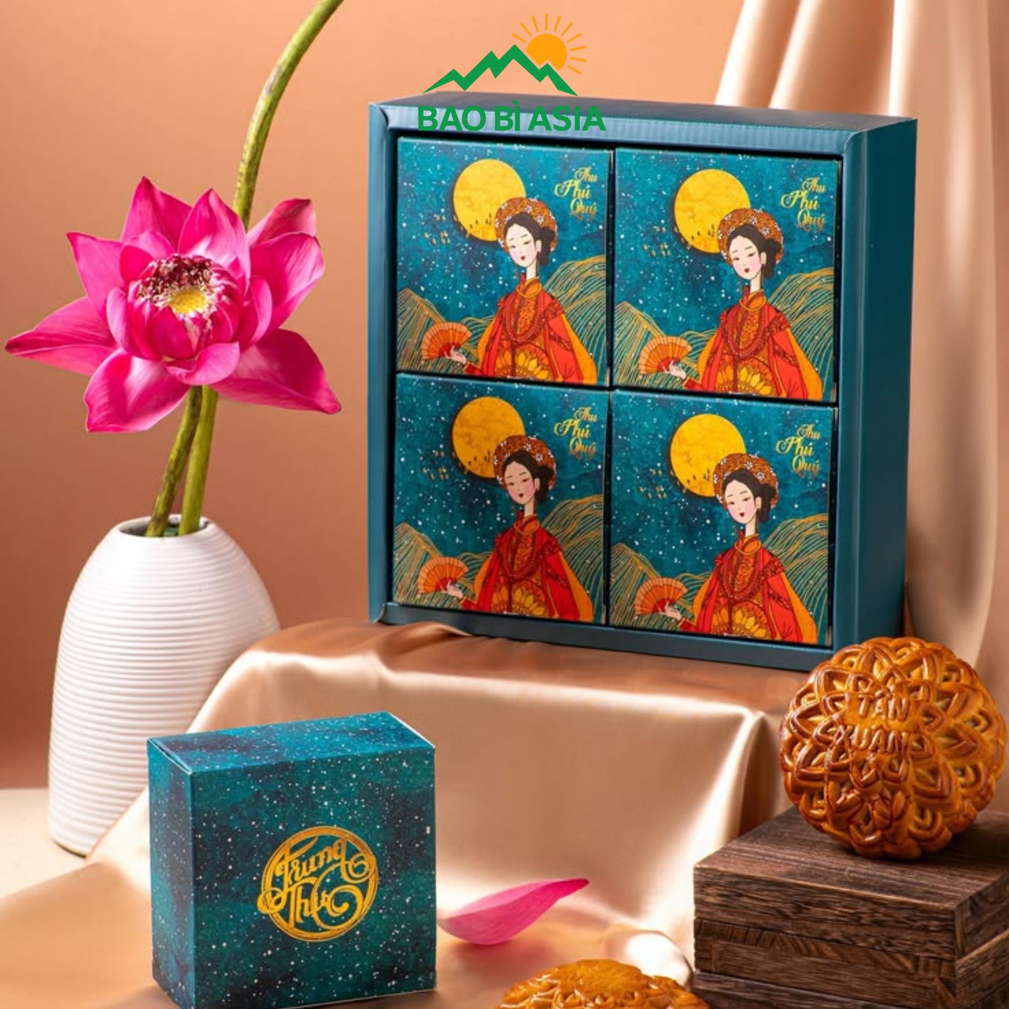 Hộp giấy đựng bánh trung thu đẹp 21