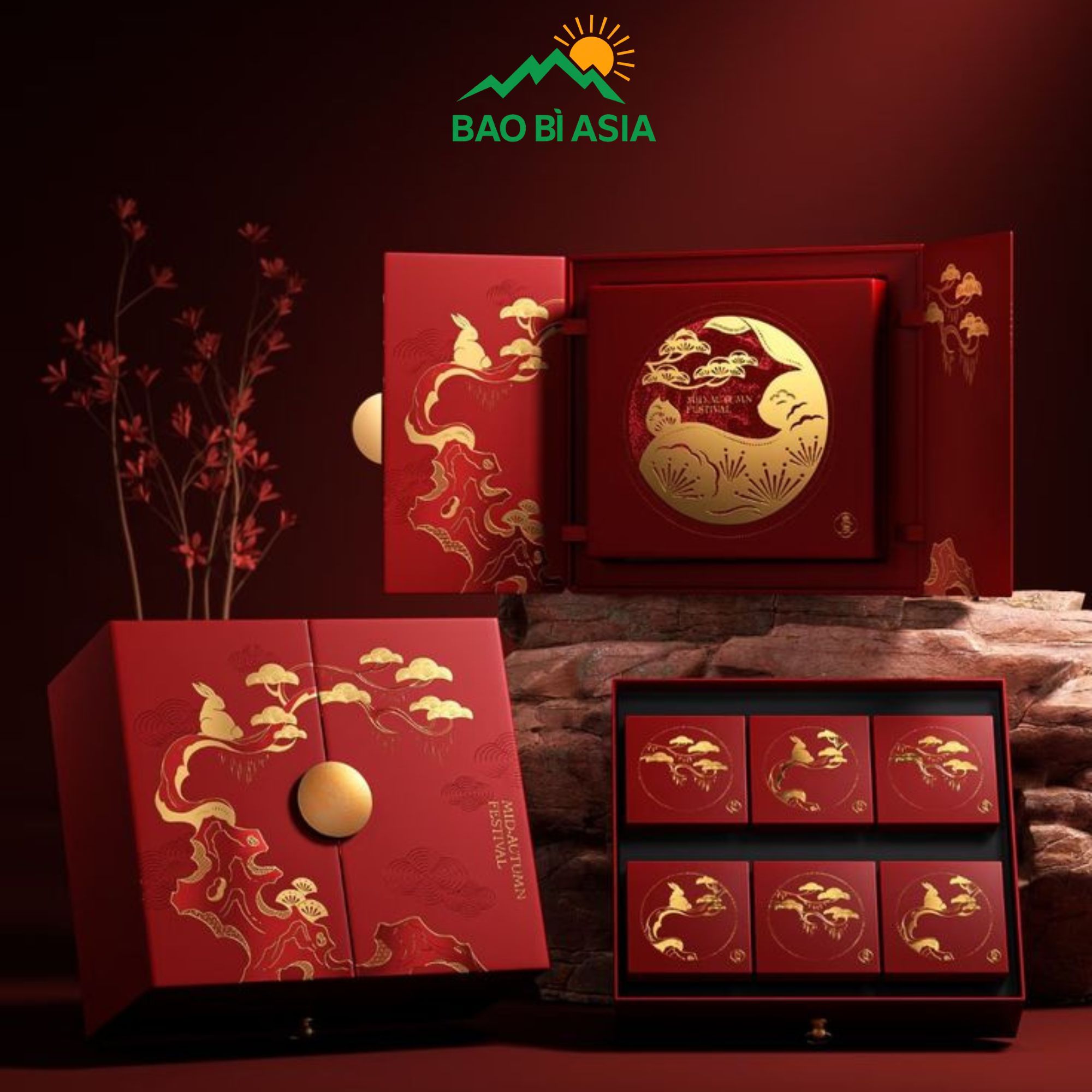 Hộp giấy đựng bánh trung thu đẹp 23