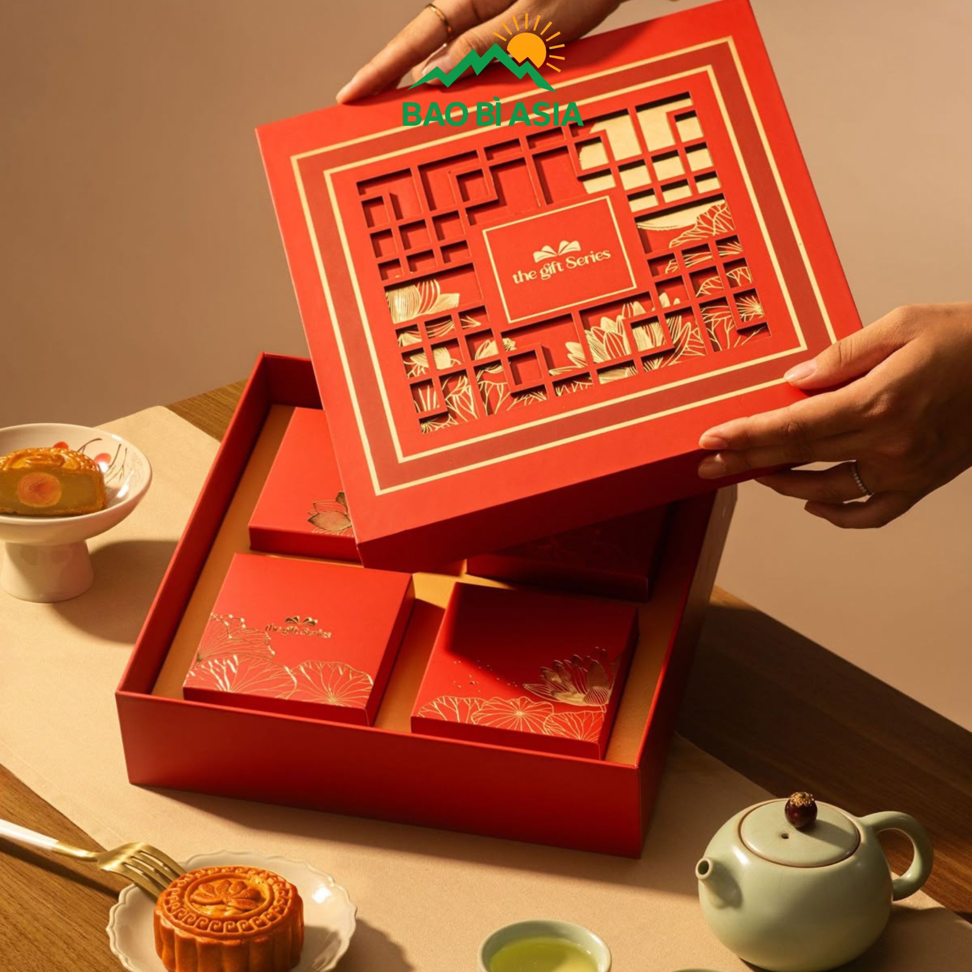 Hộp giấy đựng bánh trung thu đẹp 26