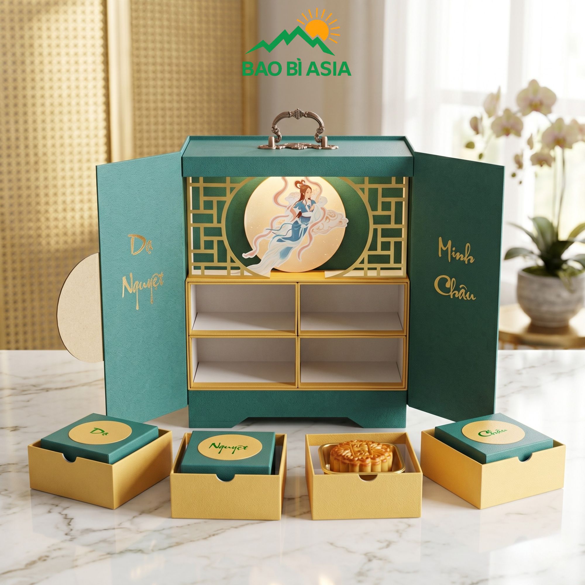 Hộp giấy đựng bánh trung thu đẹp 27