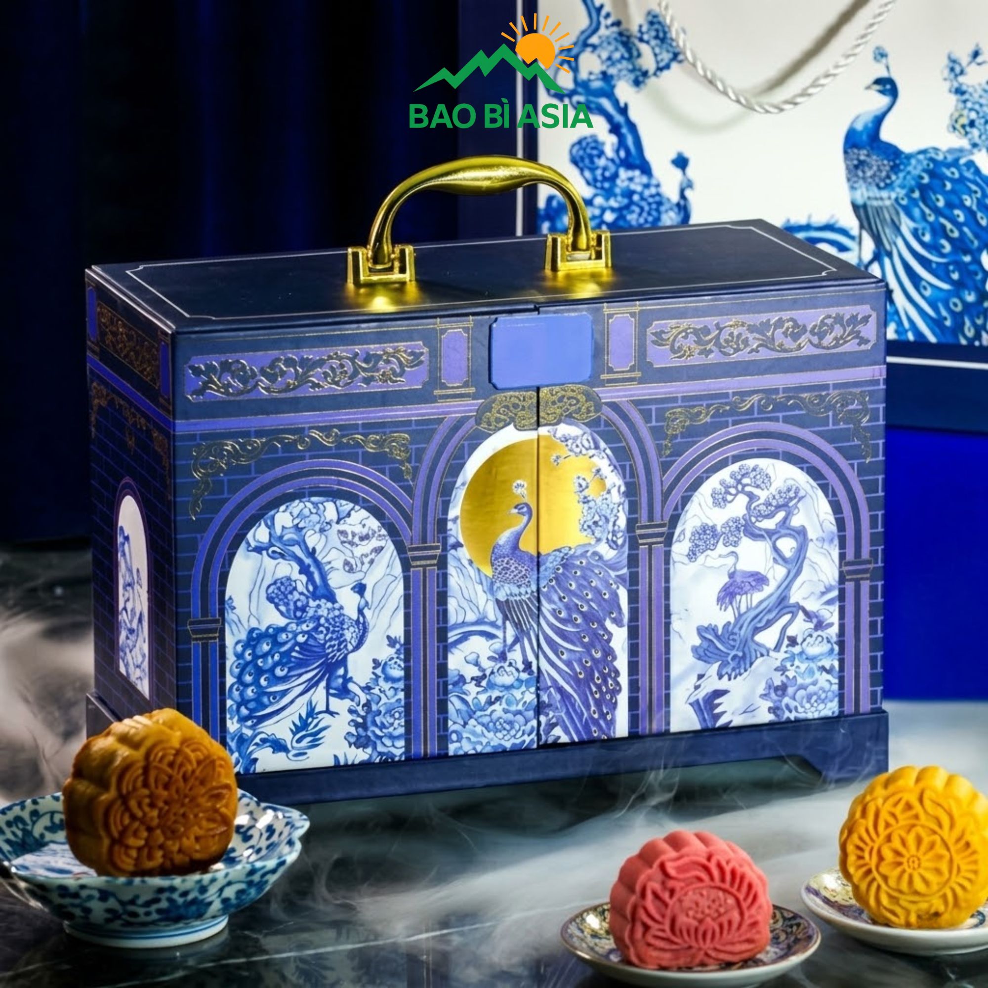 Hộp giấy đựng bánh trung thu đẹp 38