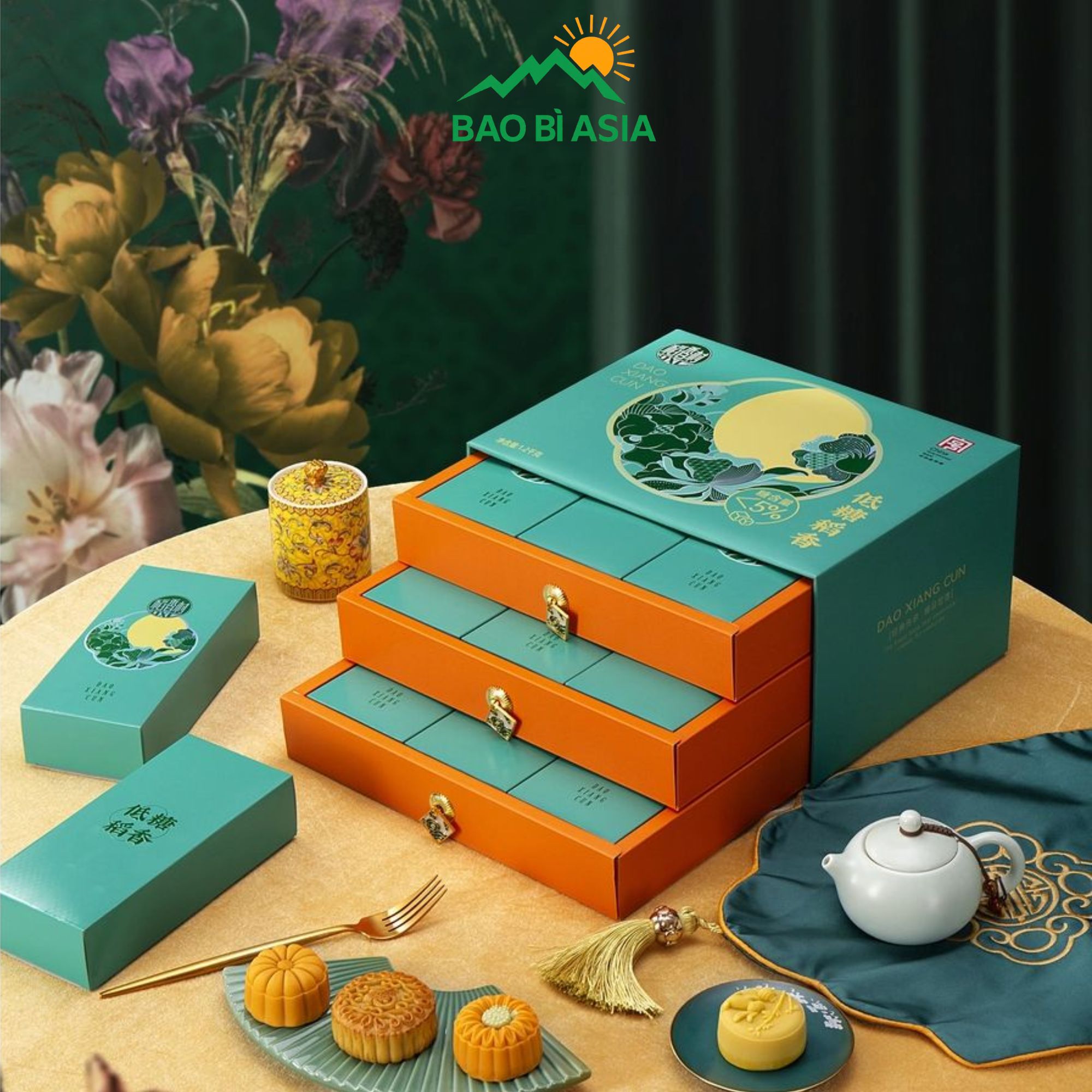 Hộp giấy đựng bánh trung thu đẹp 44
