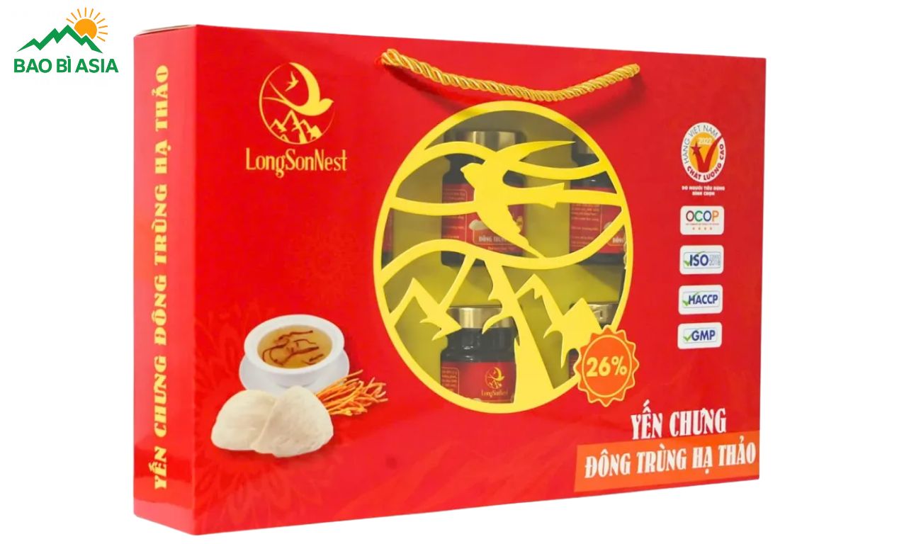 Hộp yến sào có quai xách