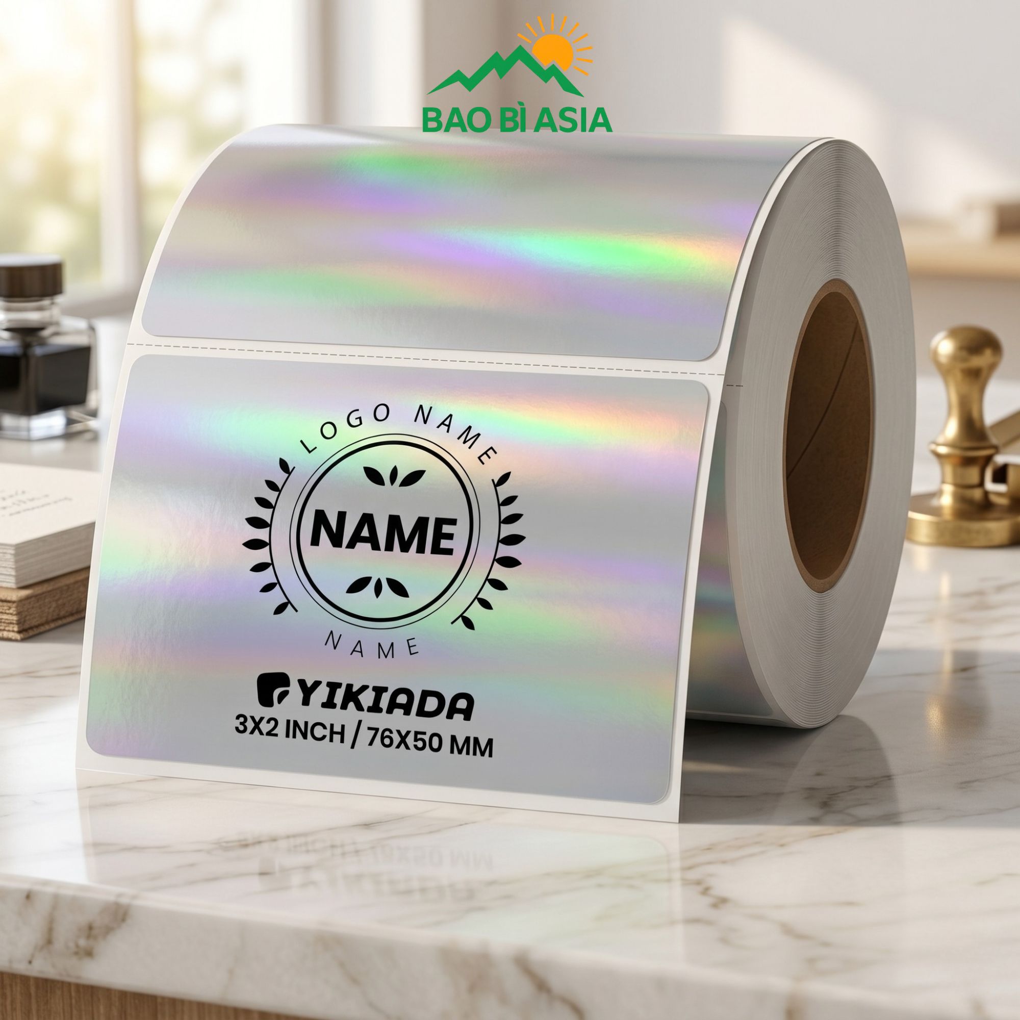 Tem decal xi bạc 9