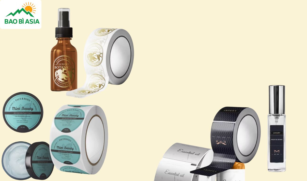 Decal cuộn ngành mỹ phẩm