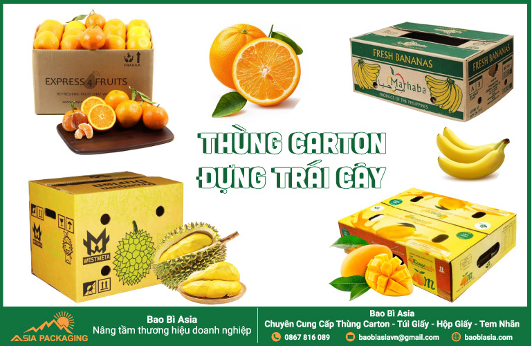 Các loại thùng carton xuất khẩu