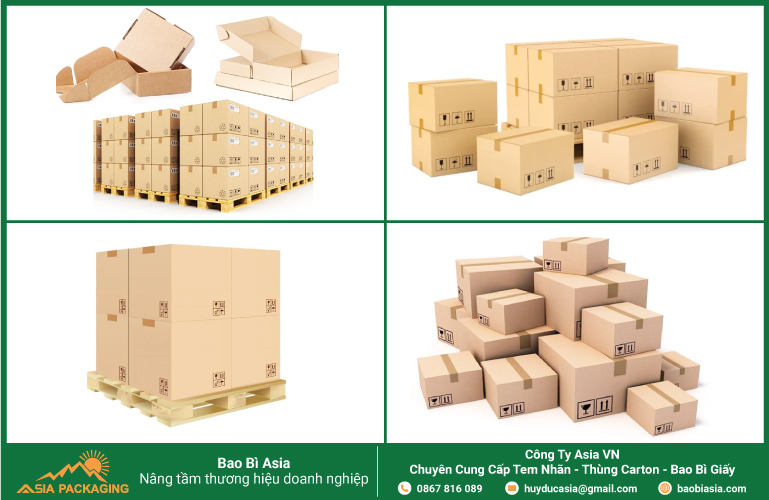 Các loại thùng carton xuất khẩu