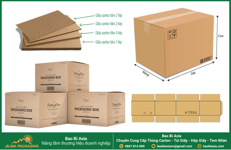 Cách xác định các loại thùng giấy carton