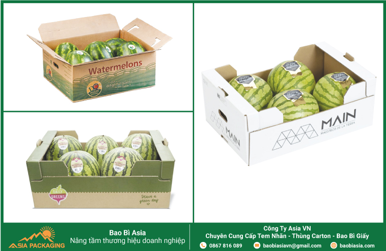 Lợi ích thùng carton đựng dưa hấu