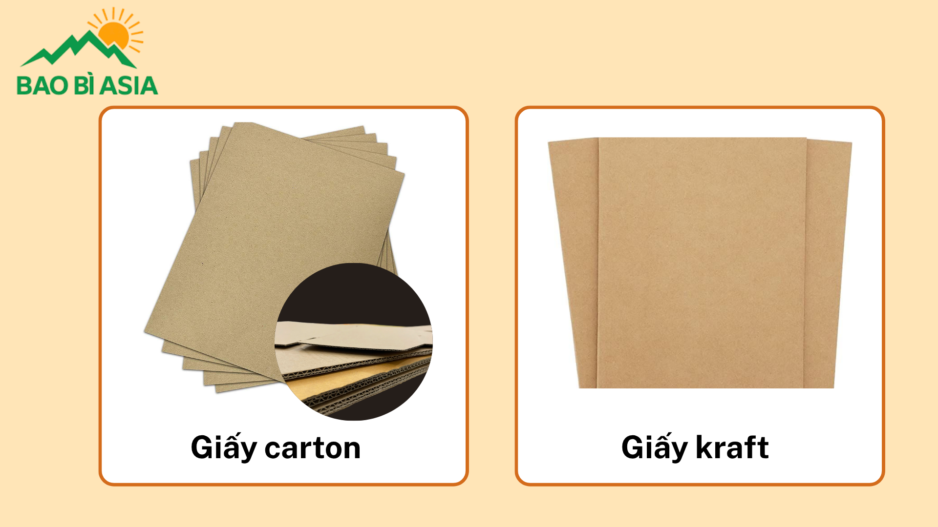 Giấy carton và giấy kraft