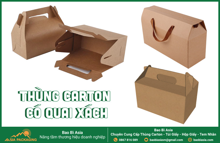 Thùng carton có quai xách