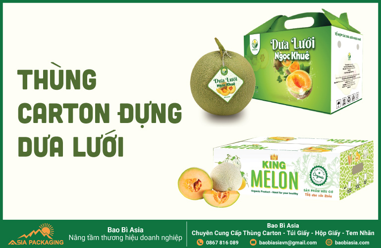 Thùng carton đựng dưa lưới