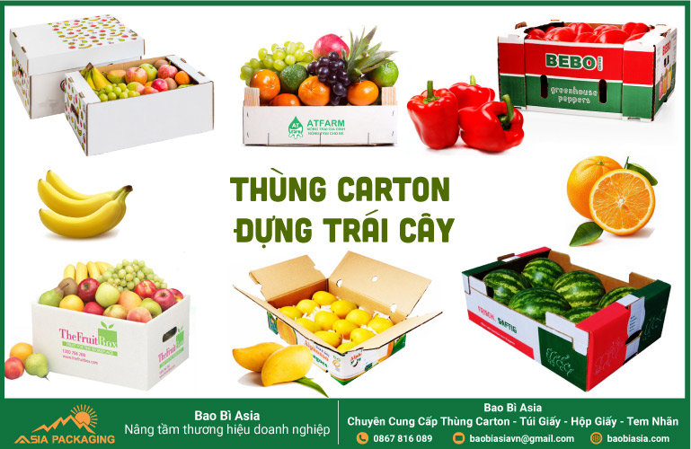 Thùng carton đựng nông sản trái cây