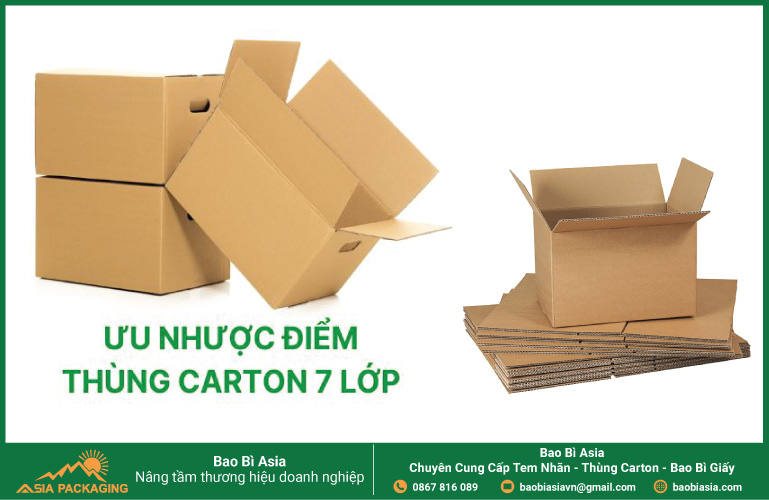  Ưu nhược điểm của thùng carton 7 lớp