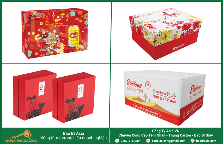 Kích thước thùng carton đựng bánh