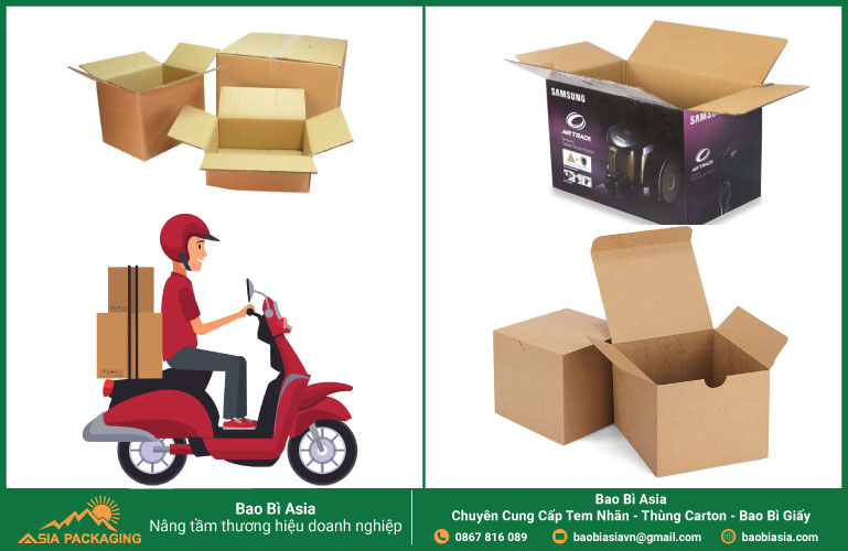 Thùng carton giao tận nơi