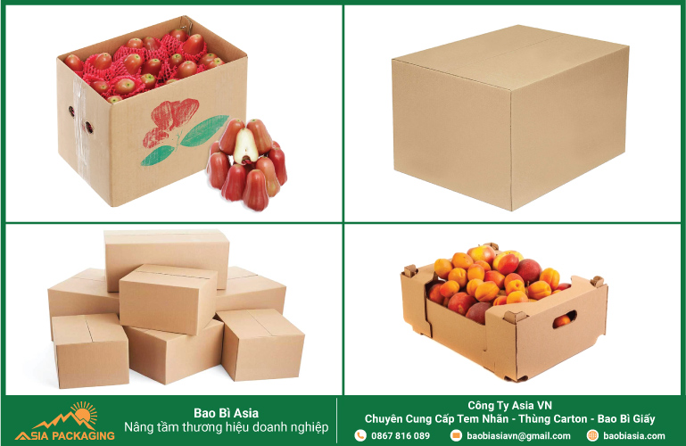 Thùng carton đựng mận