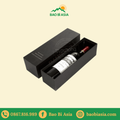Hộp cứng đựng rượu vang đơn sang trọng HGC12