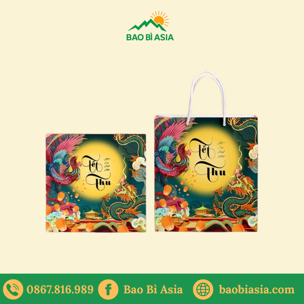 Hộp giấy cứng đựng bánh trung thu HGC10