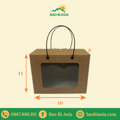 Hộp Giấy Kraft Cỡ Nhỏ – 10x11x8 cm – Giấy Kraft