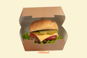 HGK21 – Hộp Kraft burger lớn 1000ml