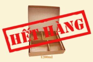HGK26 – Hộp Kraft 4 ngăn 1200 ml