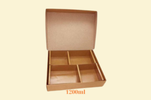 HGK26 – Hộp Kraft 4 ngăn 1200ml