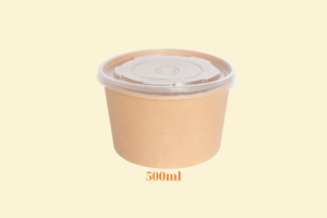 HGK33 – Hộp Kraft dạng tròn 500ml