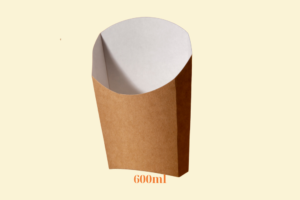 HGK38 – Hộp Kraft đựng khoai tây chiên 600ml
