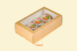 HGK41 - Hộp Kraft vuông đựng bánh 750ml