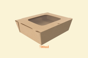 HGK42 – Hộp Kraft có cửa sổ 700ml