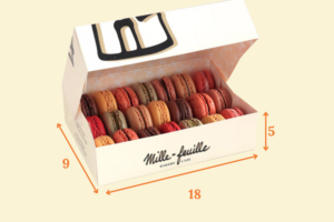 Hộp giấy bánh macaron nhiều ngăn HG10