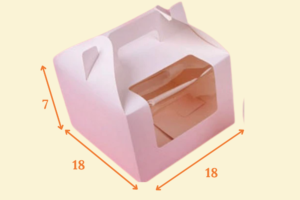 Hộp giấy đựng bánh cupcake 4 ngăn HG05