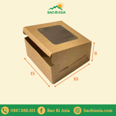 Hộp giấy đựng bánh hand-made HG11