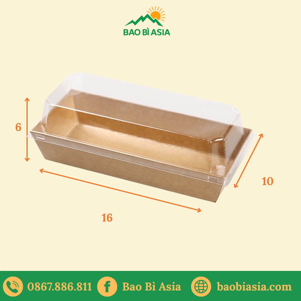 Hộp giấy đựng bánh su kem HG04