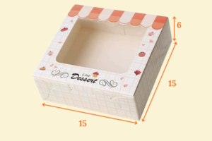 Hộp giấy đựng bánh tart HG09