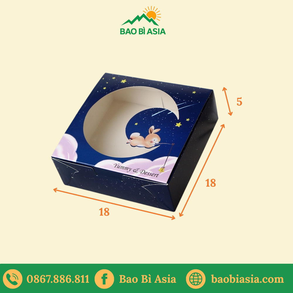 Hộp giấy đựng bánh trung thu HG02
