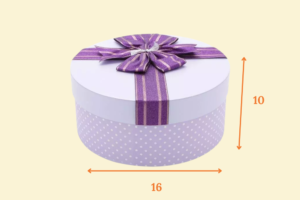 Hộp quà giấy hộp tròn HQG15