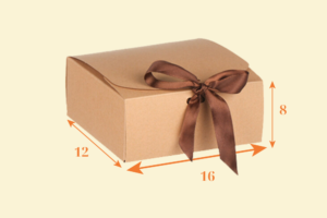 Hộp quà giấy kraft nâu HQG03