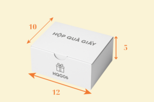 Hộp quà giấy nhỏ cài nắp HQG06
